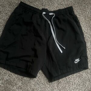 Black woven shorts men size large